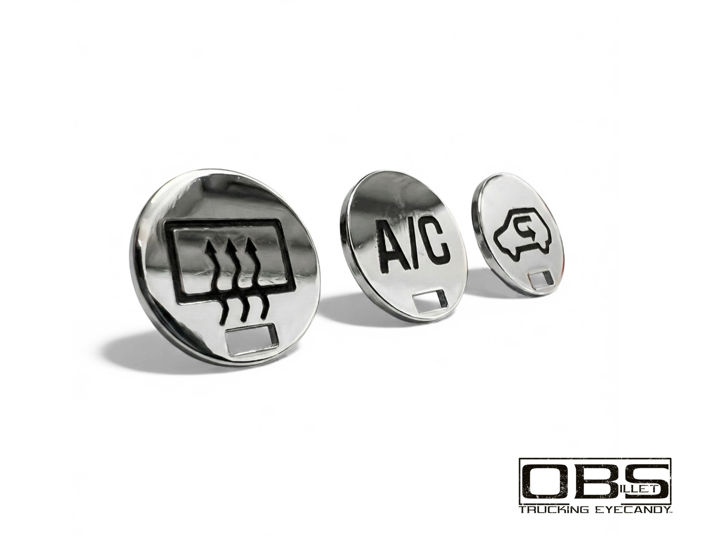 A/C Unit Lower Push Button Cover Plates - 3 Button Version