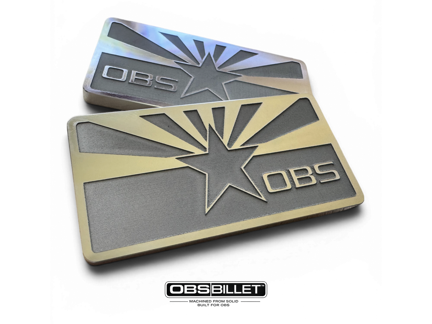 Chevy | GMC OBS 1988-1998 Cab Emblems - Arizona Burst Classic Pillar Emblem - Machined Billet