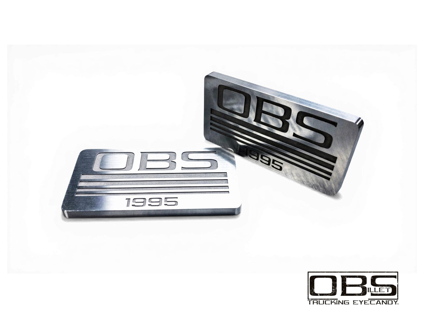 Pillar Emblem - Classic Four Line - Year Specific - Machined Billet