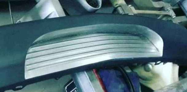DIY Factory Bumper Insert Ribbed installed