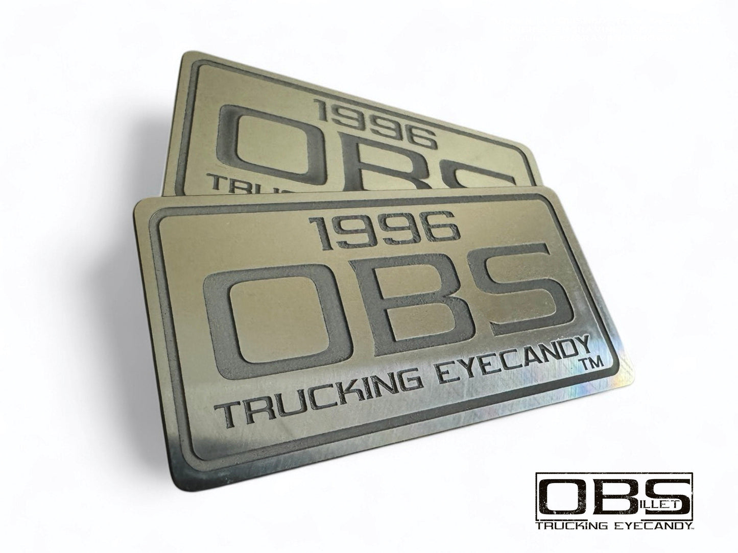 Pillar Emblem with Trucking Logo - Machined Billet