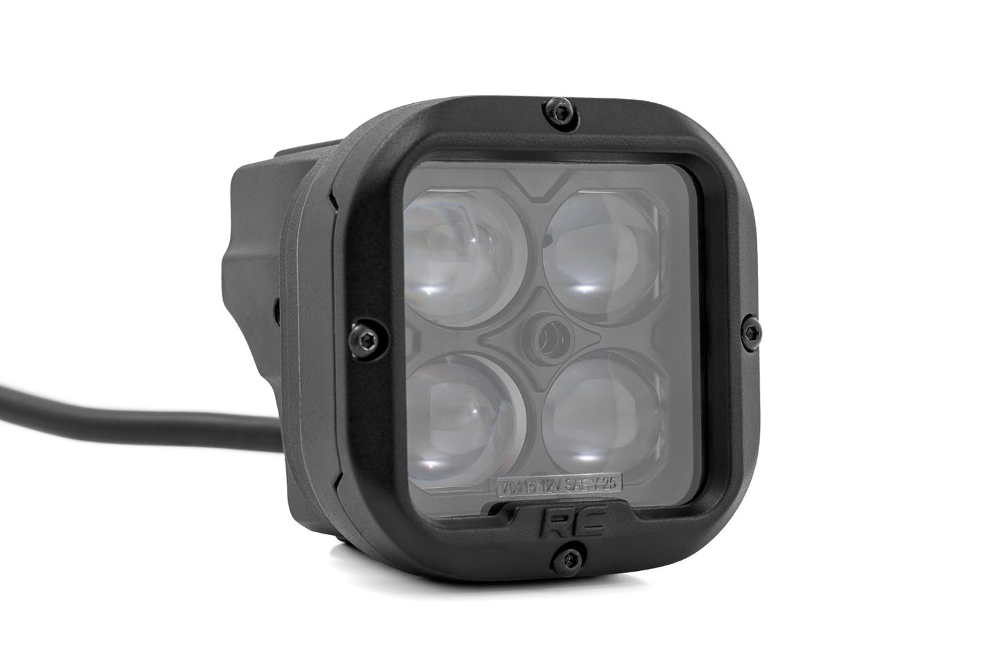 Rough Country 2 Inch SAE Driving Light Pods - angle view