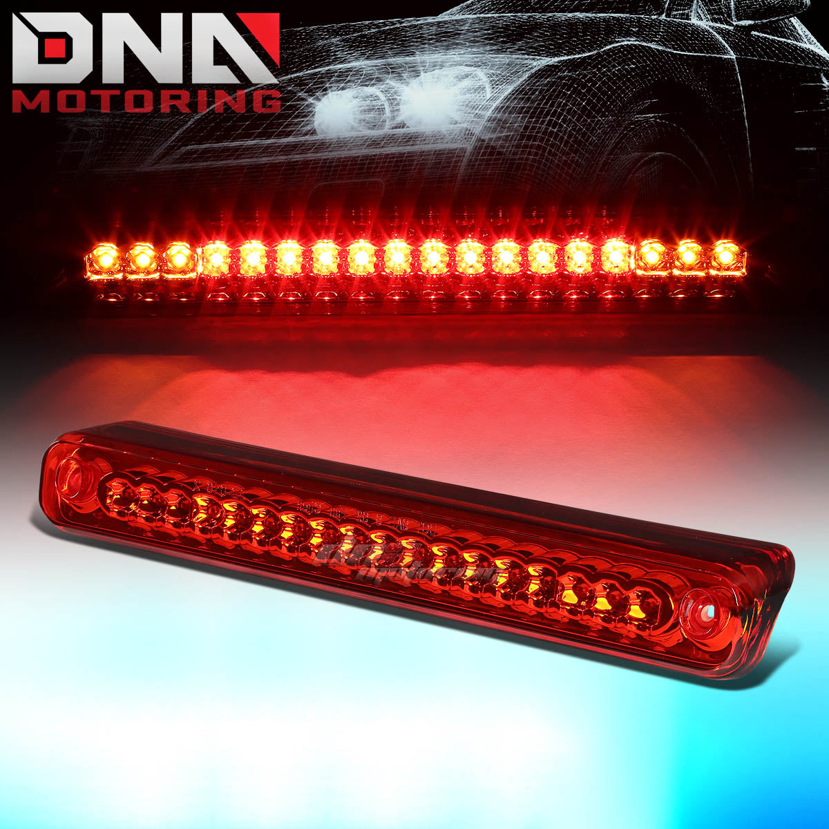 DNA Motoring LED 3rd Brake Light Red 88-98 Chevy GMC