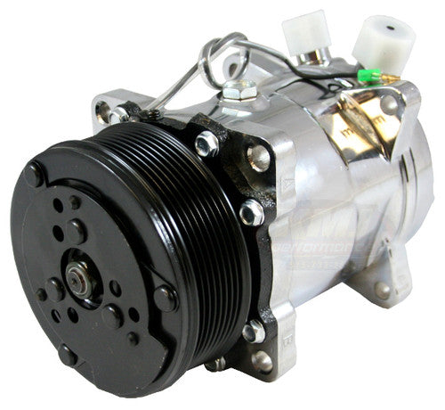 Dirty Dingo Sanden 508 7-Piston A/C Compressor - Satin Finish