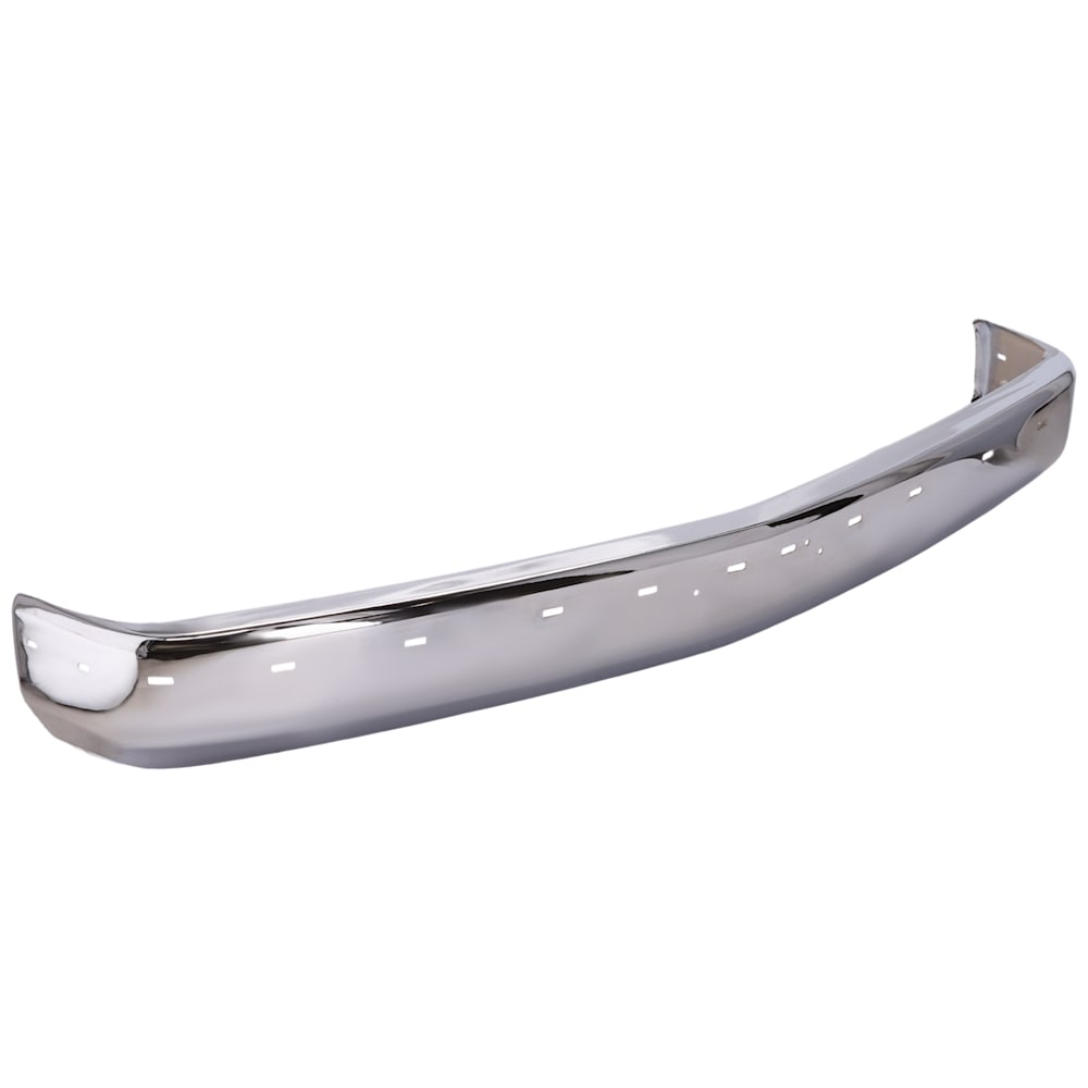 1988-2002 Chevy/GMC C/K Full Size Pickup Front Bumper Face Bar - Chrome w/ Impact Strip and Pad Holes