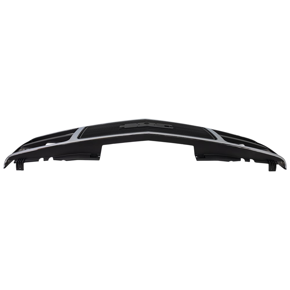1989-1993 GMC C/K pickup grille, chrome shell black insert, detail view