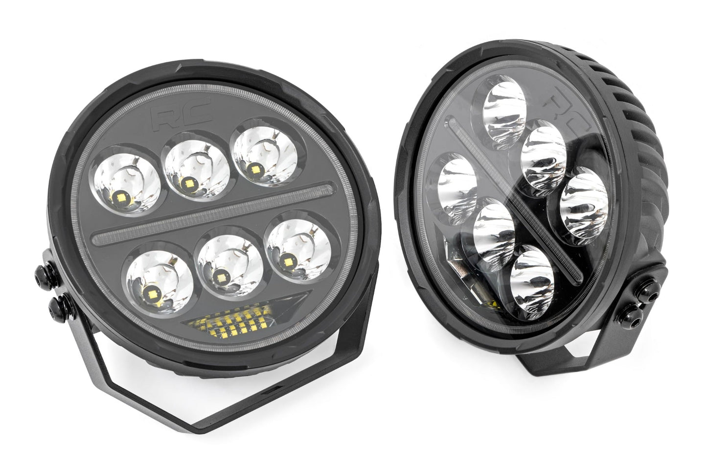 Rough Country 6.5 inch Round LED light angle view