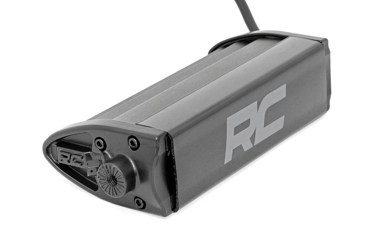 Rough Country 6 inch Black Series LED light bar with protective cover