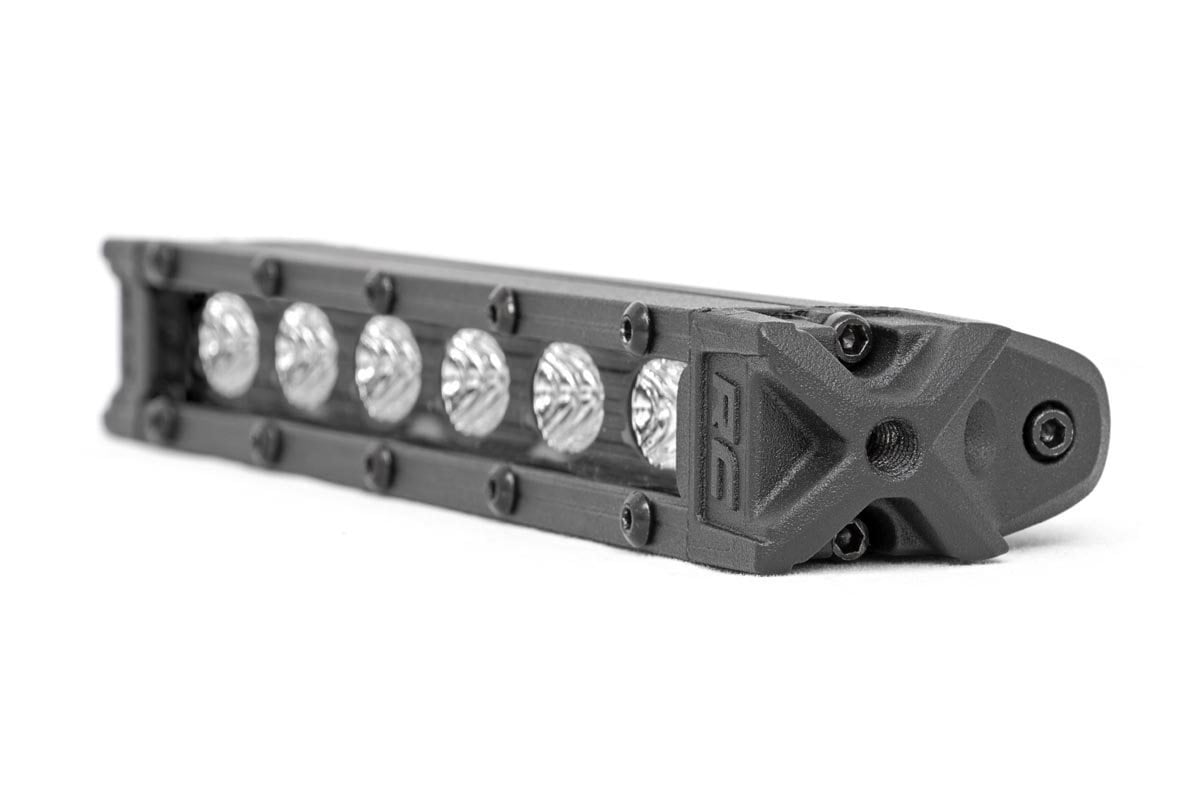 Rough Country 6 inch Slimline LED light bar angle view