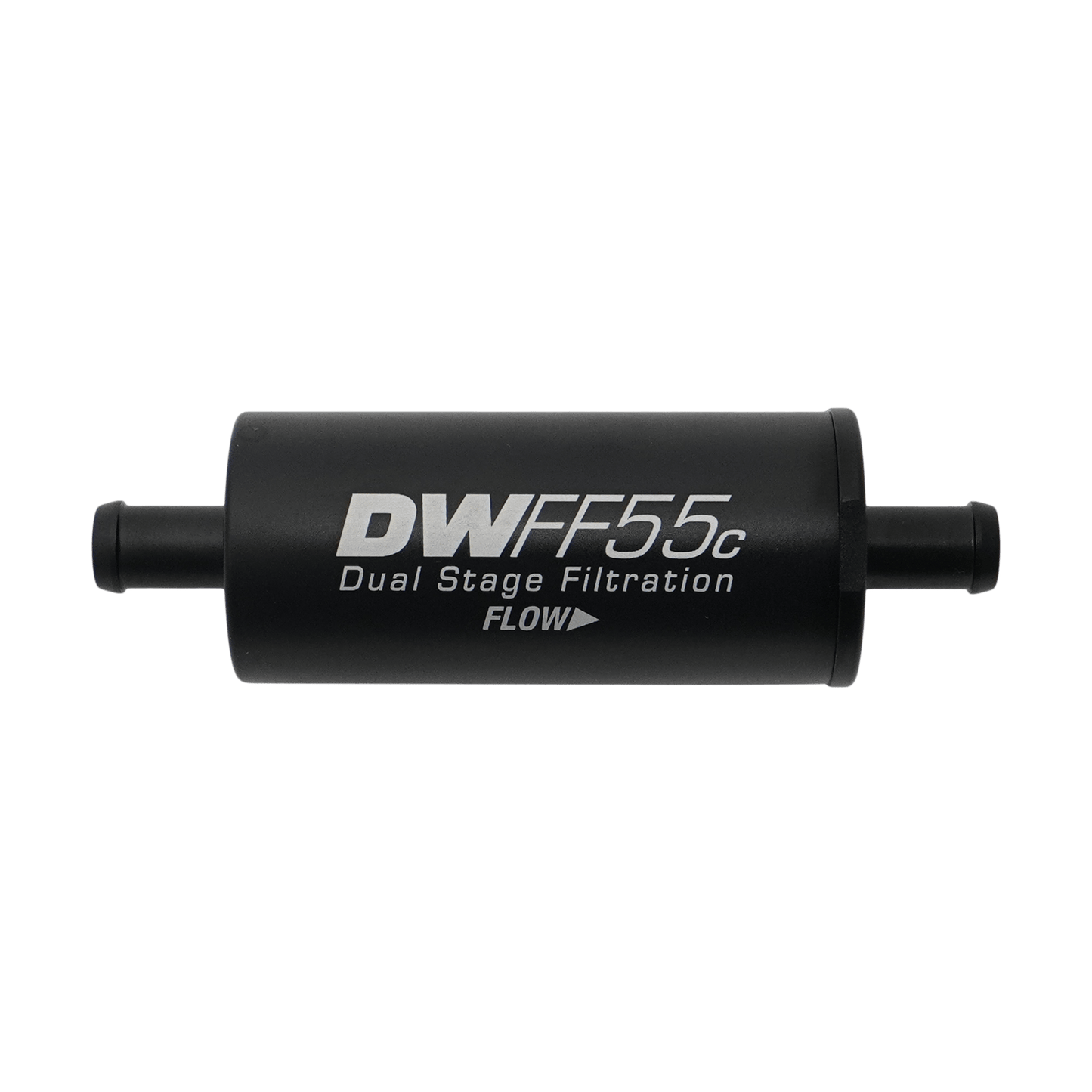 DeatschWerks 55mm Compact In-Line Fuel Filter Kit - 10 Micron, 3/8 Barb
