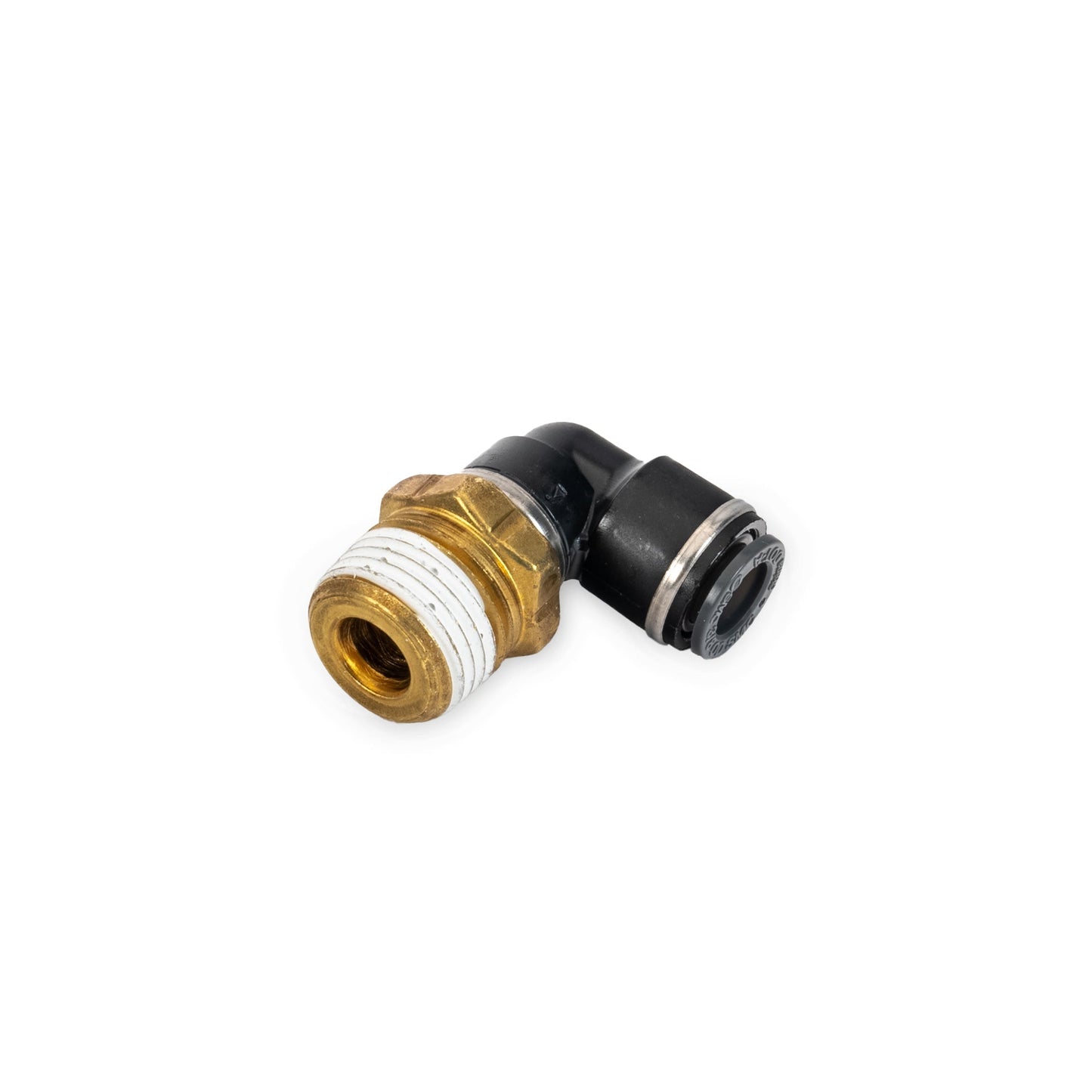 AccuAir 3/8 DOT/PTC to 1/2 NPT 90 Degree Swivel Elbow