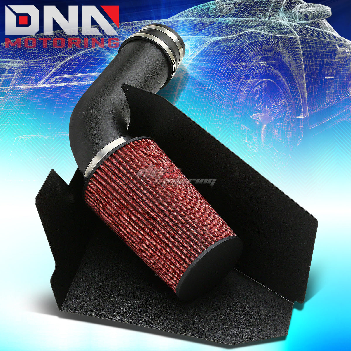 DNA Motoring Heat Shield Air Intake Kit - 99-00 Chevy/GMC C/K - Black