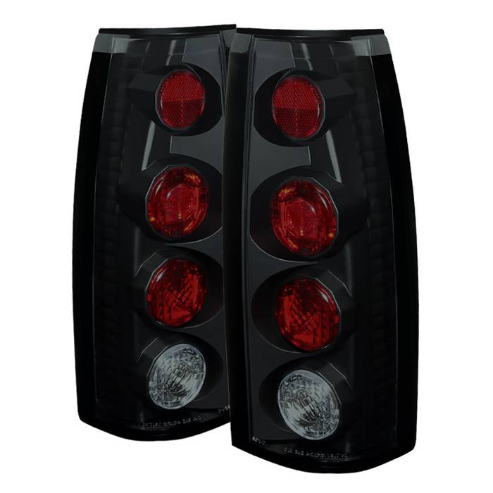 Spyder Automotive LED Tail Lights - Chrome/Red-Clear - 88-98 Chevy/GMC C/K1500-3500