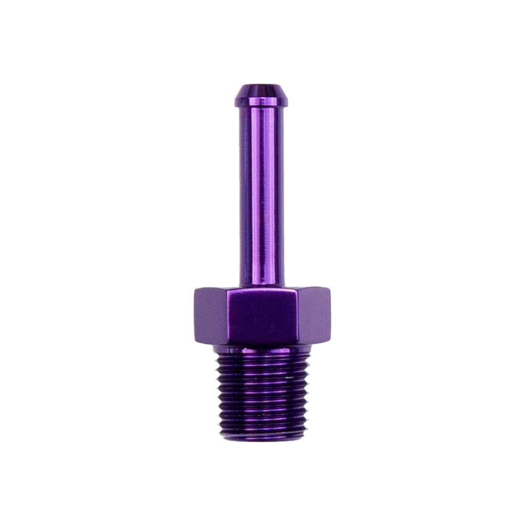 1/8" NPT to 3/16" Barb Fitting - Purple