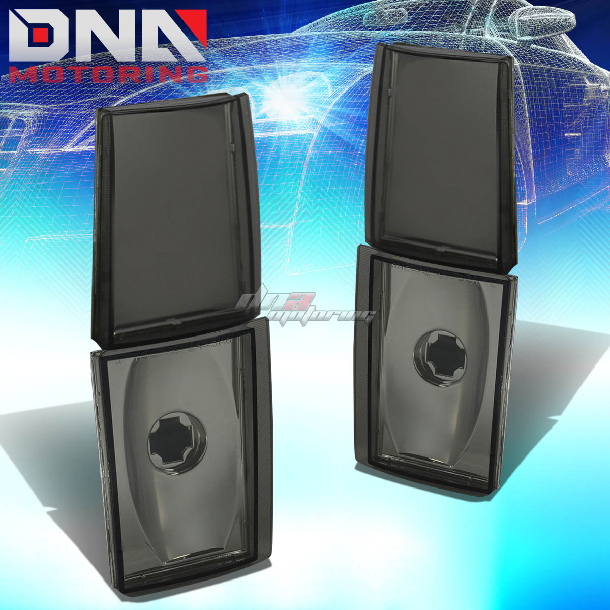DNA Motoring Corner Lights - 1988-1993 Chevy C10 - Smoke