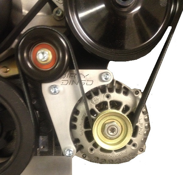 Dirty Dingo LS Low Mount Alternator Bracket - Driver's Side, Camaro Spacing