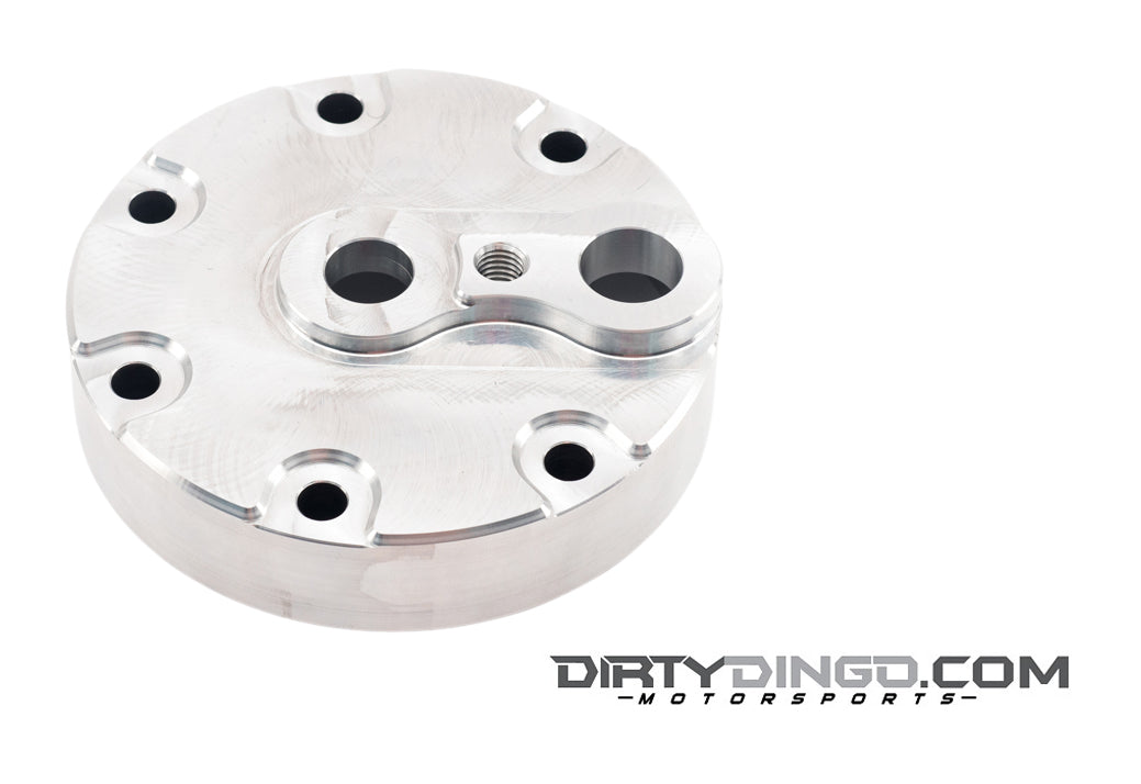 Dirty Dingo Sanden 508 7-Piston Compressor Billet Head with R4 Fittings