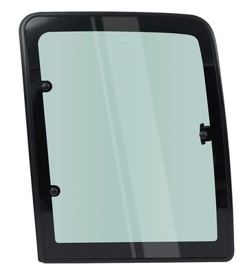 1988-2000 Chevy/GMC C/K Pickup, Extended Cab Pop-Out Quarter Window Glass - with Frame, Light Green Tint, LH Driver Side