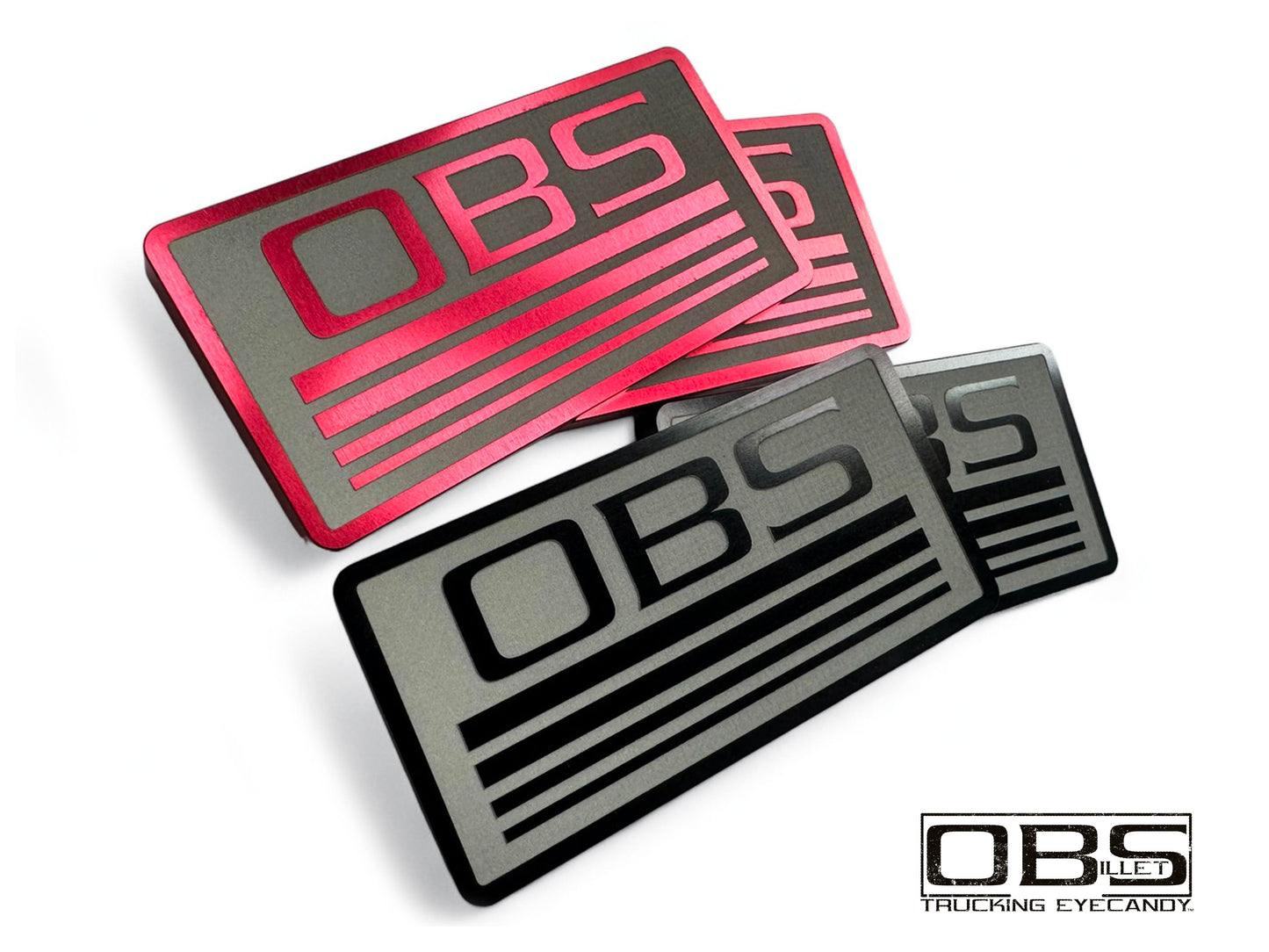 4 Line Classic Pillar Emblem - Inverse Engraved - Anodized