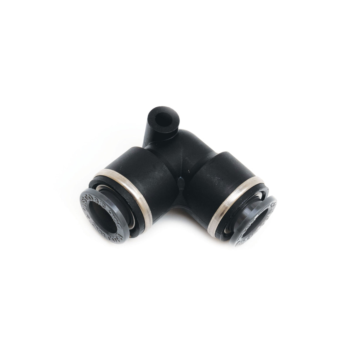 Accuair 90 Degree 3/8in Tube Elbow Push-To-Connect Both Sides