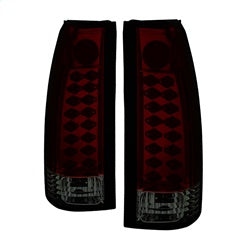 Spyder Automotive LED Tail Lights - Chrome/Red-Smoke - 88-98 Chevy/GMC C/K1500-3500