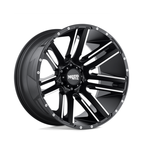 Moto Metal MO978 Razor 8x165.1 Satin Black w/ Machined