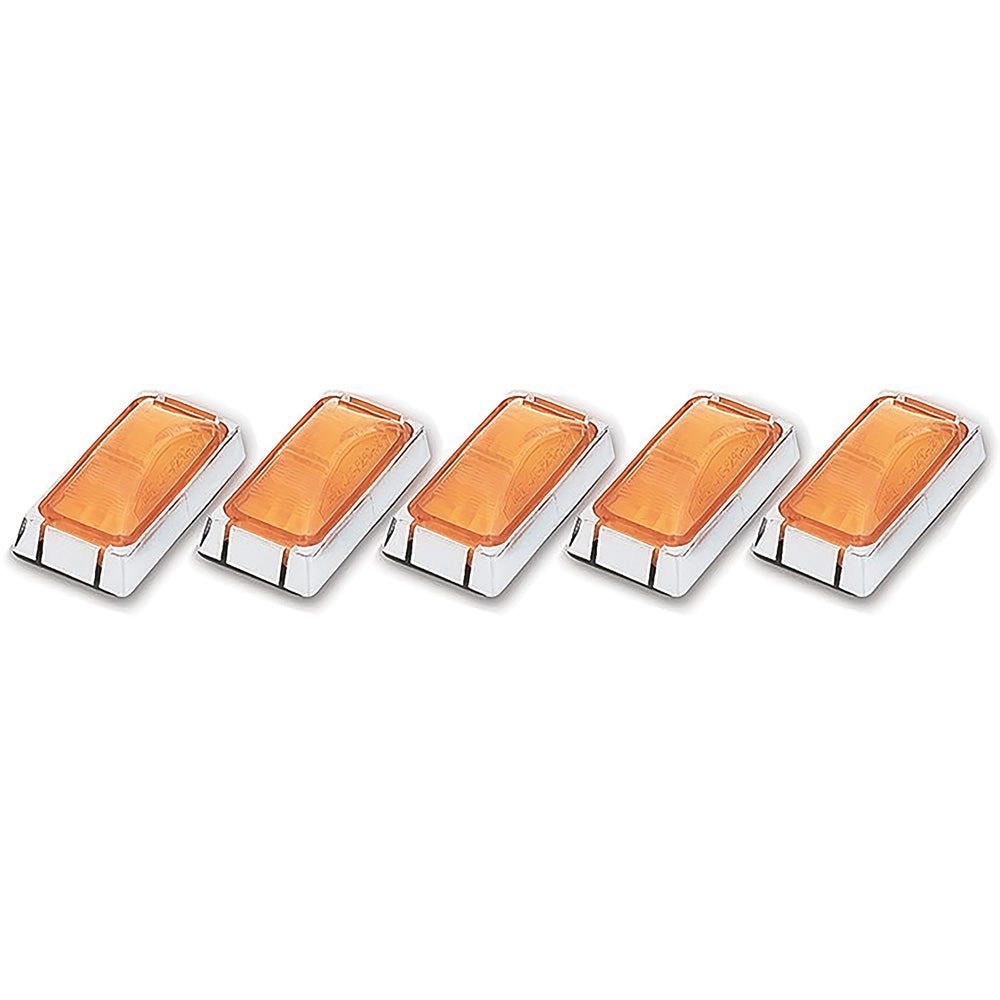 1988-98 Chevy/GMC OBS Dually Style Tailgate Light Kit - Amber, 5-Light Set