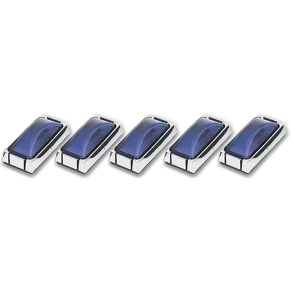 1988-98 Chevy/GMC OBS Dually Style Tailgate Light Kit - Blue, 5-Light Set