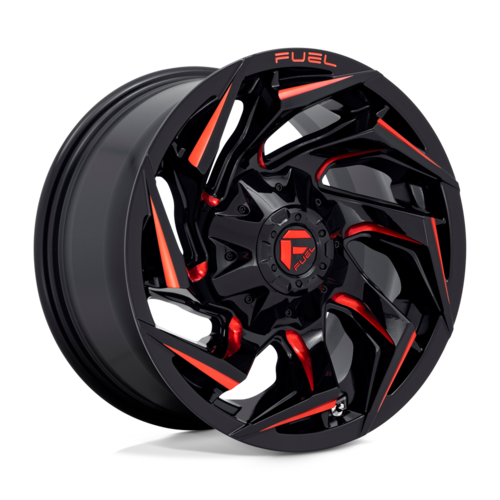 D755 Reaction Gloss Black Red Milled