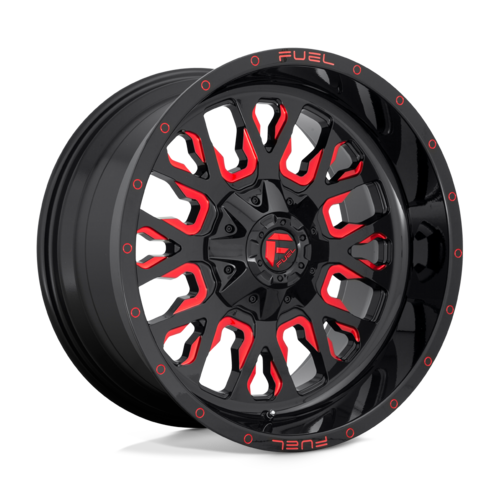 D612 Stroke Gloss Black Milled Candy Red