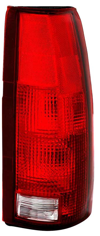 1988-2002 Chevy/GMC C/K Pickup, Tahoe, Yukon Tail Lamp Lens and Housing Assembly - w/ Sockets & Bulbs, RH Passenger Side