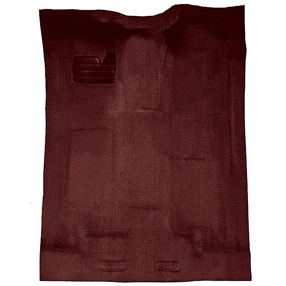 1988-2002 Chevy/GMC Extended Cab Truck w/o Rear AC Complete Molded Carpet Set - Maroon, Cutpile (T1204615)