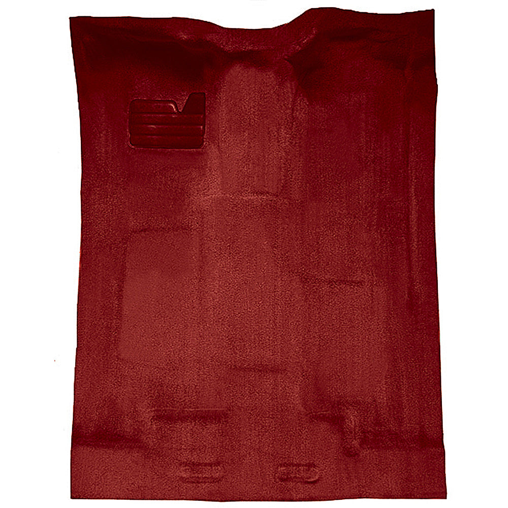 1988-2002 Chevy/GMC Extended Cab Truck w/o Rear AC Complete Molded Carpet Set - Oxblood, Cutpile (T1204621)