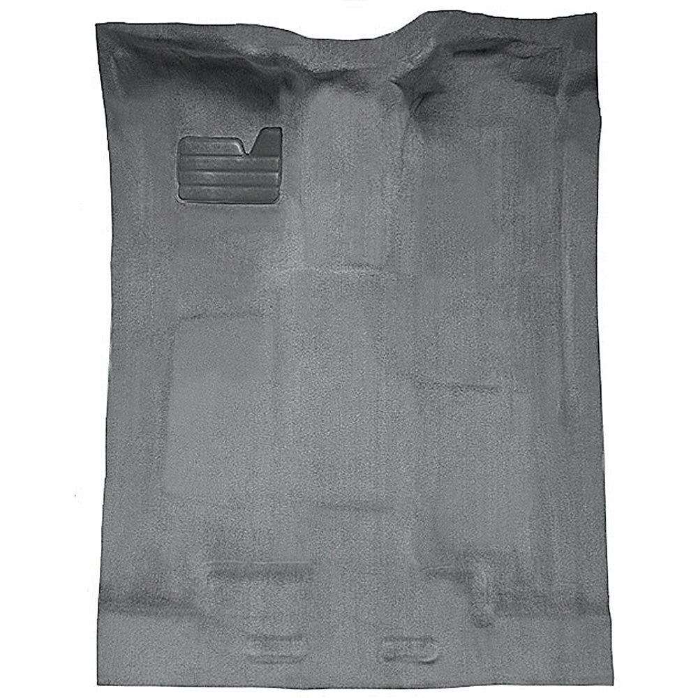 1988-2002 Chevy/GMC Extended Cab Truck w/o Rear AC Complete Molded Carpet Set - Medium Gray, Cutpile (T1204625)