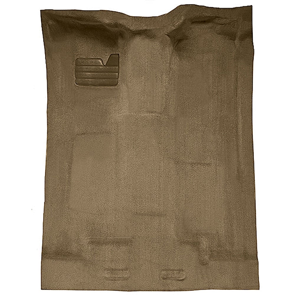 1988-2002 Chevy/GMC Extended Cab Truck w/o Rear AC Complete Molded Carpet Set - Cognac, Cutpile (T1204659)