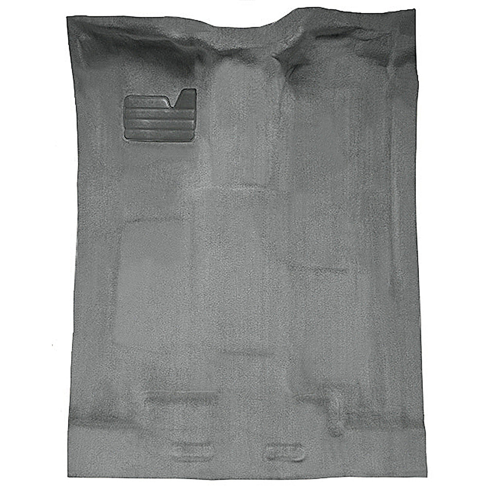 1988-2002 Chevy/GMC Extended Cab Truck w/o Rear AC Complete Molded Carpet Set - Medium Gray/Pewter, Cutpile (T1204683)