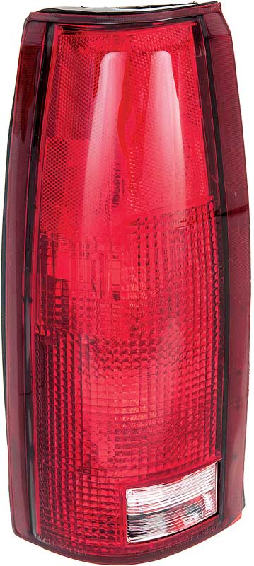 1988-2000 Chevy/GMC Truck Tail Lamp Lens and Housing - Without Sockets or Bulbs, LH
