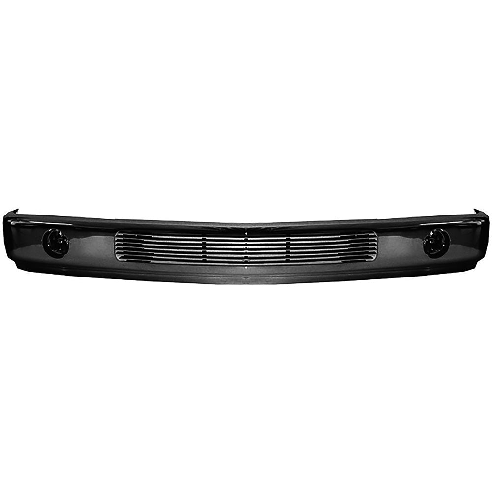 1988-98 Chevy/GMC Truck Front Bumper - Painted, With Fog Lamps & Single Insert