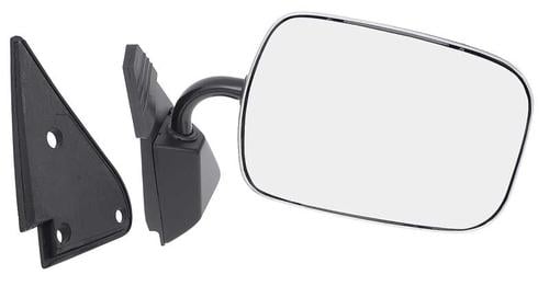 1988-2002 Chevy/GMC Pickup, Blazer, Tahoe, Suburban Manual Outer Door Mirror - Chrome, RH Passenger Side