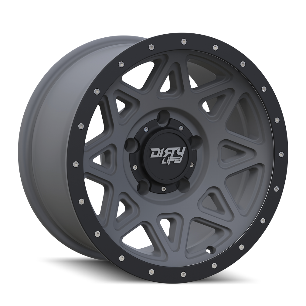 Theory 9305 18x9 Offset 0mm 5x127 Matte Gunmetal w/ Matte Black Lip