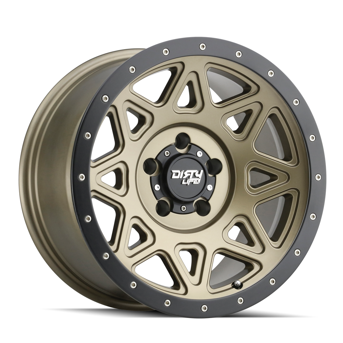 Theory 9305 18x9 Offset 0mm 6x139.7 Matte Gold w/ Matte Black Lip
