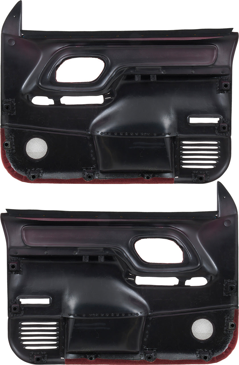 Coverlay 1995-99 Chevy/GMC Truck Molded ABS Door Panels - Power Locks/Windows - Maroon (WF185915)
