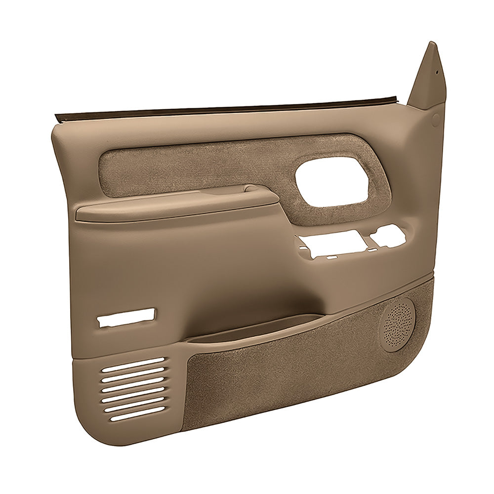 1995-99 Chevrolet/GMC Truck Molded ABS Door Panels - Power Locks/Windows, Light Brown (Pair) (WF185917)