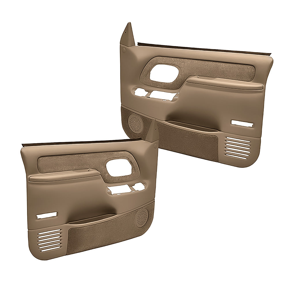 Coverlay 1995-99 Chevy/GMC Truck Molded ABS Door Panels - Power Locks/Windows - Light Brown (WF185917)