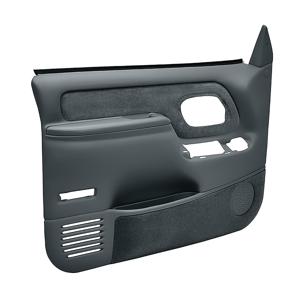 1995-99 Chevrolet/GMC Truck Molded ABS Door Panels - Power Locks/Windows, Slate Gray (Pair) (WF185925)