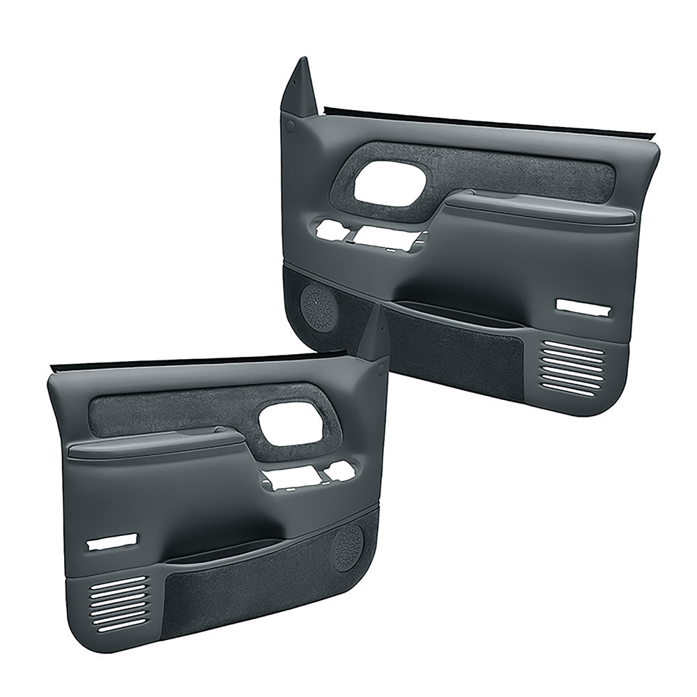 Coverlay 1995-99 Chevy/GMC Truck Molded ABS Door Panels - Power Locks/Windows - Slate Gray (WF185925)