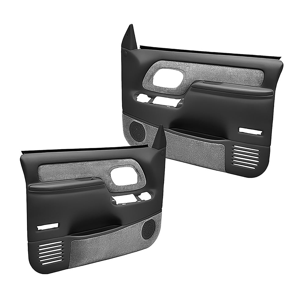 Coverlay 1995-99 Chevy/GMC Truck Molded ABS Door Panels - Power Locks/Windows - Dark Gray (WF185947)