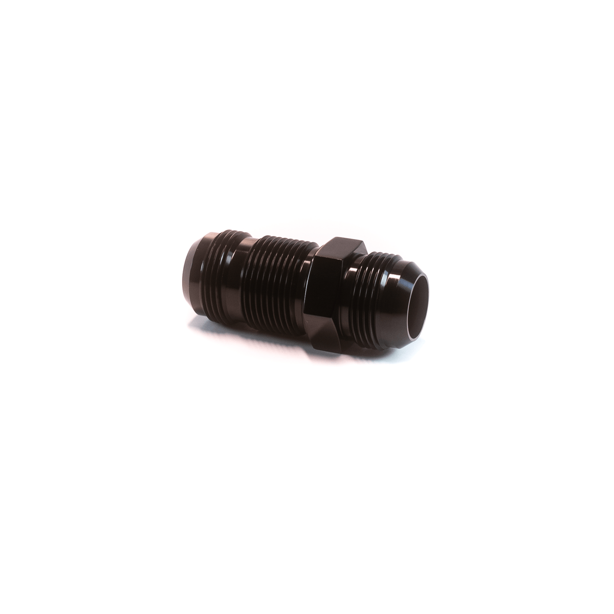 -16AN Bulkhead Fitting Straight - Black