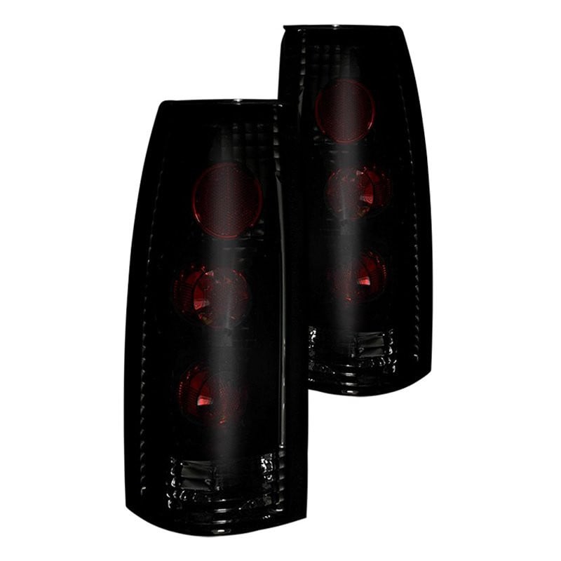 Winjet Altezza-Style Tail Lights - Black/Red-Smoke - 88-98 Chevy/GMC C/K1500-3500 (Bulbs Not Included)