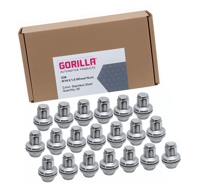 Gorilla Acorn Spline Lug Nuts (13/16") - 5 Lug 14x1.50